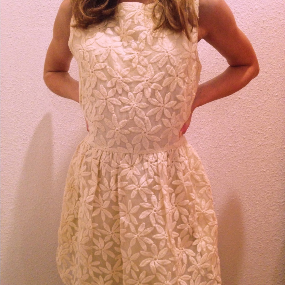 Flower detail dress